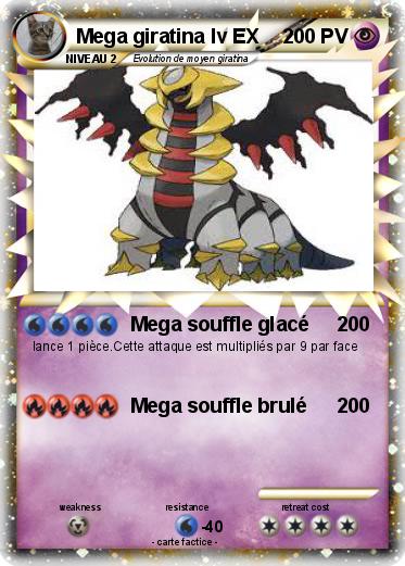 Pokemon Mega giratina lv EX
