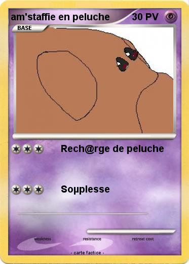 Pokemon am'staffie en peluche