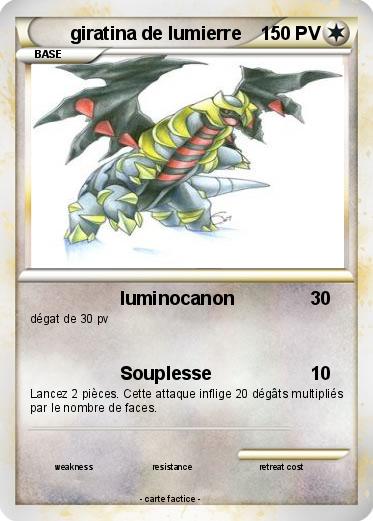 Pokemon giratina de lumierre