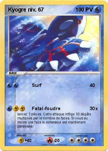 Pokemon Kyogre niv. 67