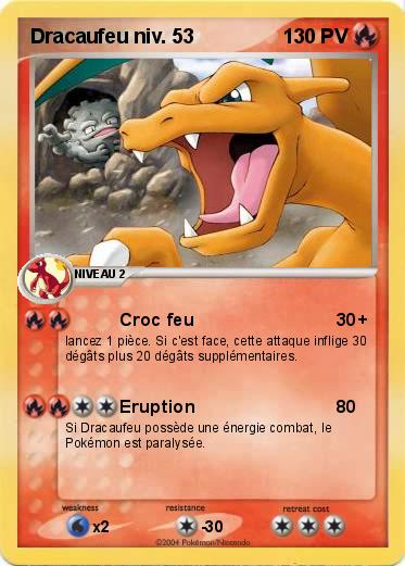 Pokemon Dracaufeu niv. 53