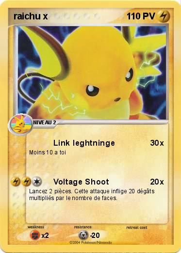 Pokemon raichu x