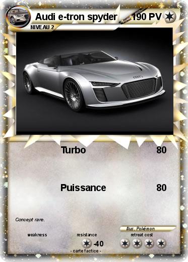 Pokemon Audi e-tron spyder