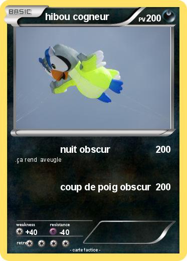Pokemon hibou cogneur