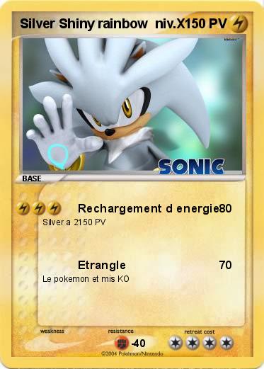 Pokemon Silver Shiny rainbow  niv.X                               