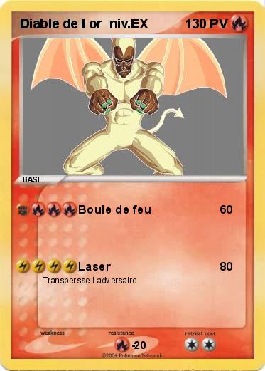 Pokemon Diable de l or  niv.EX                               