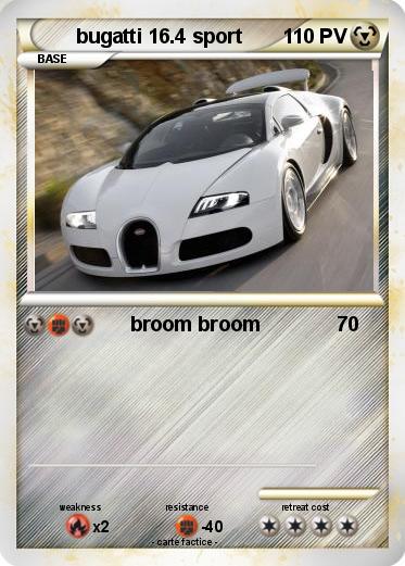 Pokemon bugatti 16.4 sport