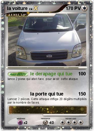 Pokemon la voiture