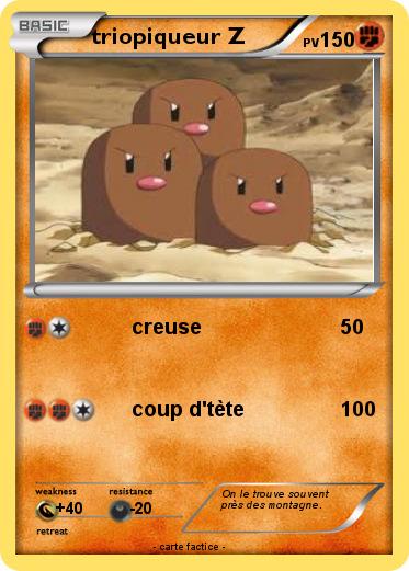 Pokemon triopiqueur Z