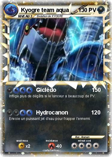 Pokemon Kyogre team aqua