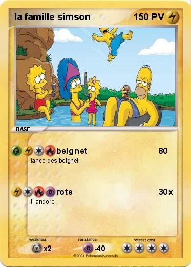 Pokemon la famille simson
