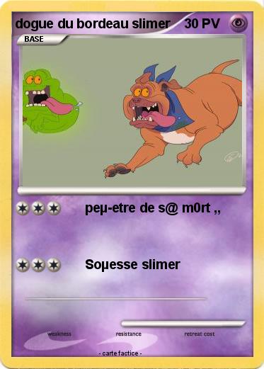 Pokemon dogue du bordeau slimer