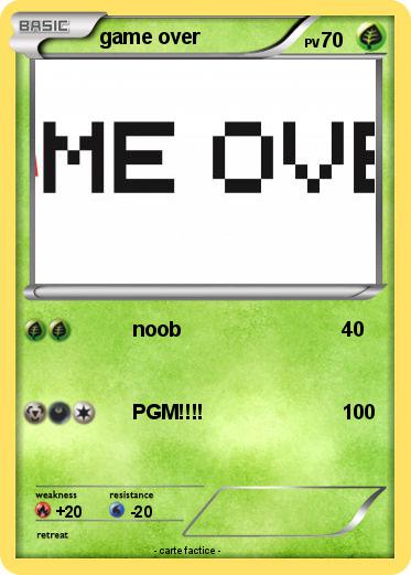 Pokemon game over