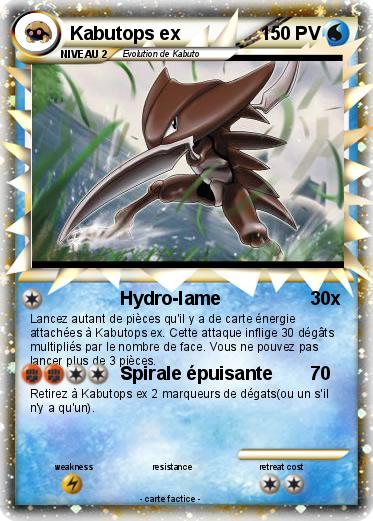 Pokemon Kabutops ex