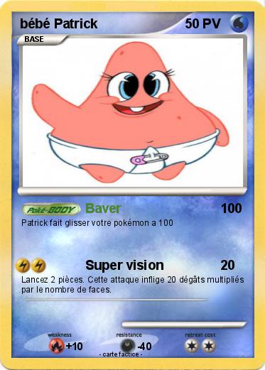 Pokemon bébé Patrick