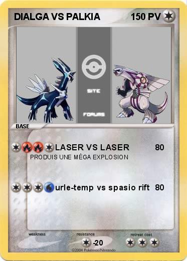 Pokemon DIALGA VS PALKIA
