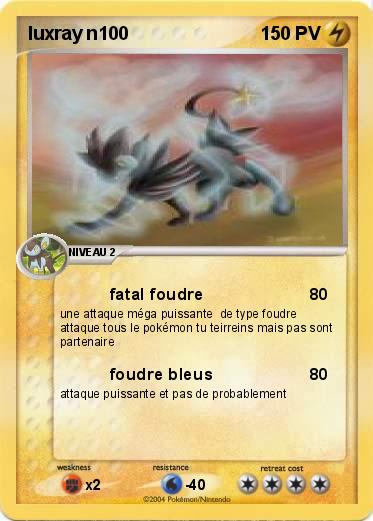 Pokemon luxray n100