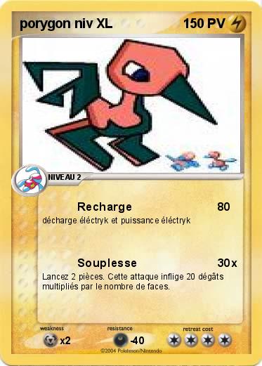 Pokemon porygon niv XL