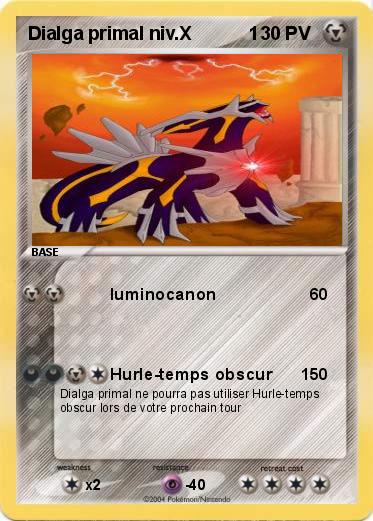 Pokemon Dialga primal niv.X           1