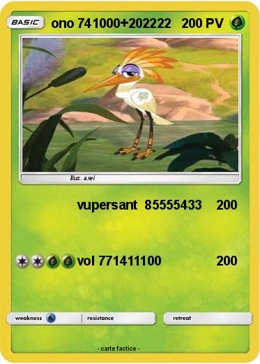 Pokemon ono 741000+202222