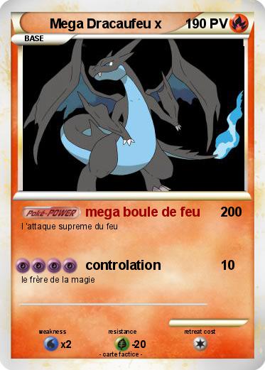 Pokemon Mega Dracaufeu x
