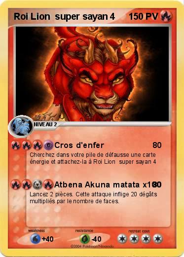 Pokemon Roi Lion  super sayan 4
