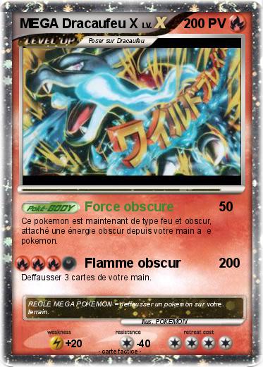 Pokemon MEGA Dracaufeu X