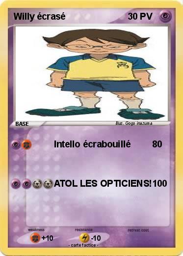 Pokemon Willy écrasé