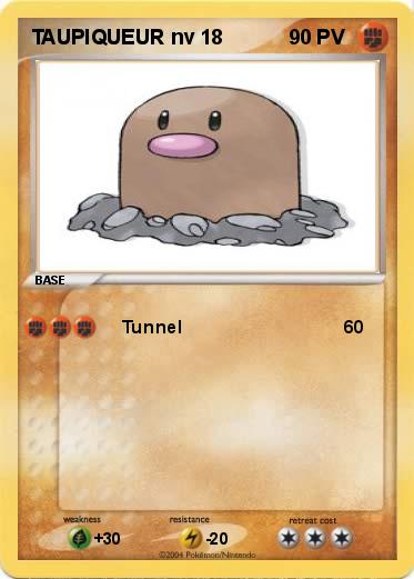 Pokemon TAUPIQUEUR nv 18