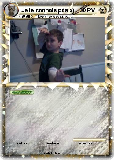 Pokemon Je le connais pas x)