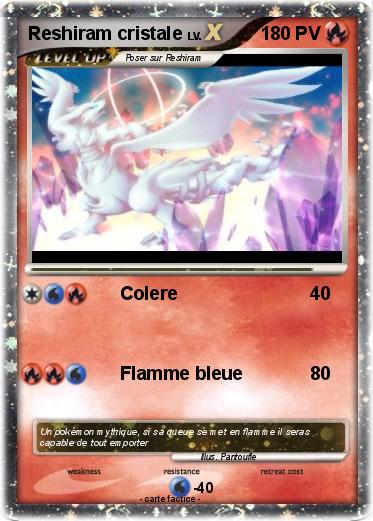 Pokemon Reshiram cristale
