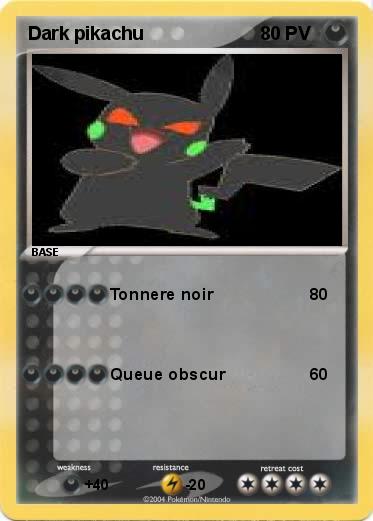 Pokemon Dark pikachu