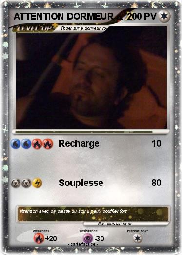 Pokemon ATTENTION DORMEUR