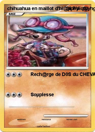 Pokemon chihuahua en maillot d'hi@ppopiqtuyhgfvbgb