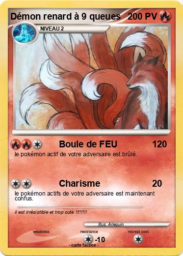 Pokemon Démon renard à 9 queues