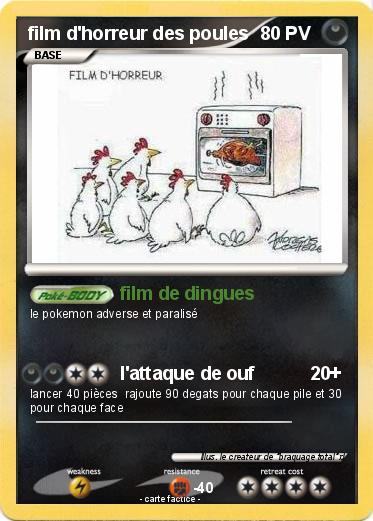 Pokemon film d'horreur des poules