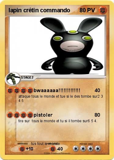Pokemon lapin crétin commando
