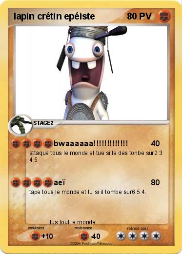 Pokemon lapin crétin epéiste