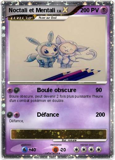 Pokemon Noctali et Mentali