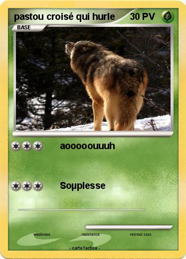 Pokemon pastou croisé qui hurle