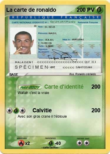 Pokemon La carte de ronaldo