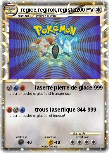 Pokemon regice,regirok,registel