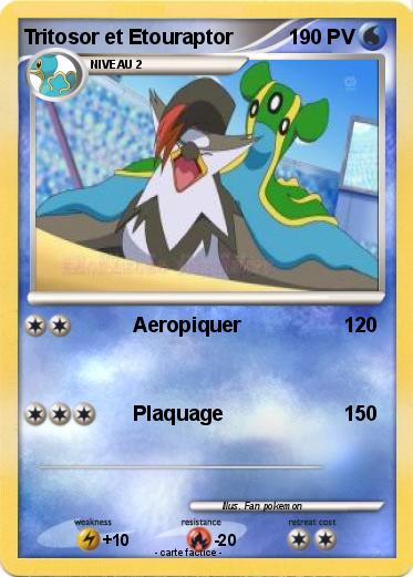 Pokemon Tritosor et Etouraptor