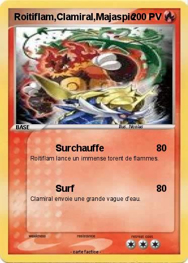 Pokemon Roitiflam,Clamiral,Majaspic