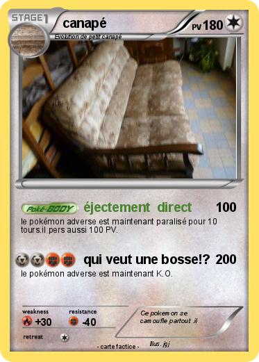 Pokemon canapé
