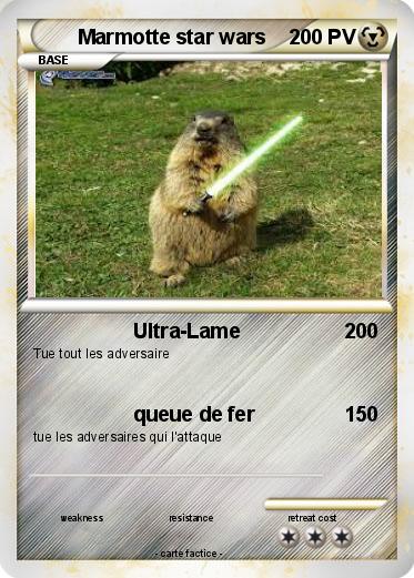 Pokemon Marmotte star wars