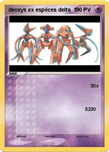 Pokemon deoxys ex espèces delta  1                                 1