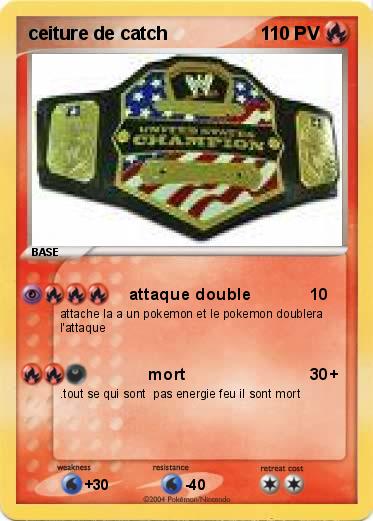 Pokemon ceiture de catch