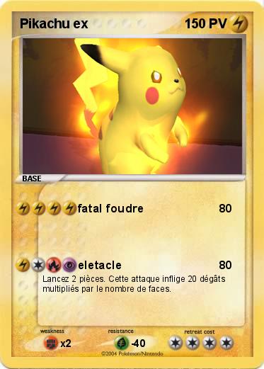 Pokemon Pikachu ex