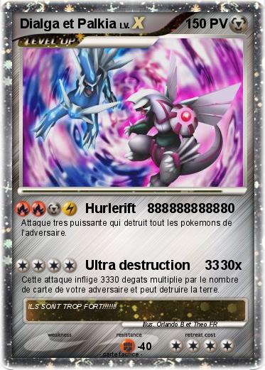Pokemon Dialga et Palkia